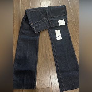 Zara limited edition high rise straight jeans